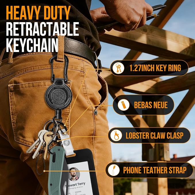 DELSWIN Heavy Duty Retractable Lanyard - Image 4