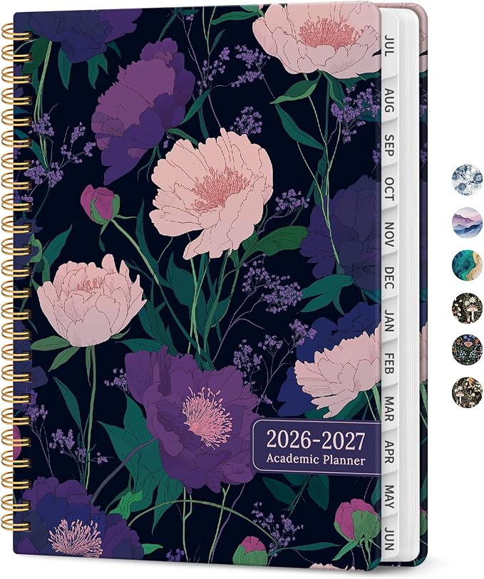 Planner 2026-2027, Academic Monthly and Weekly Calendar Planner by Taja