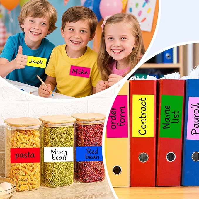 Removable Large Moving Labels for Boxes, 4 x 2 Inch Waterproof Colored Labels - Image 6