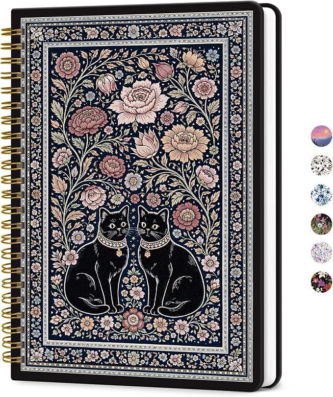 ZOTIA Lined Spiral Journal for Women, A5 Pretty Hardcover Notebook for Work by Zotia