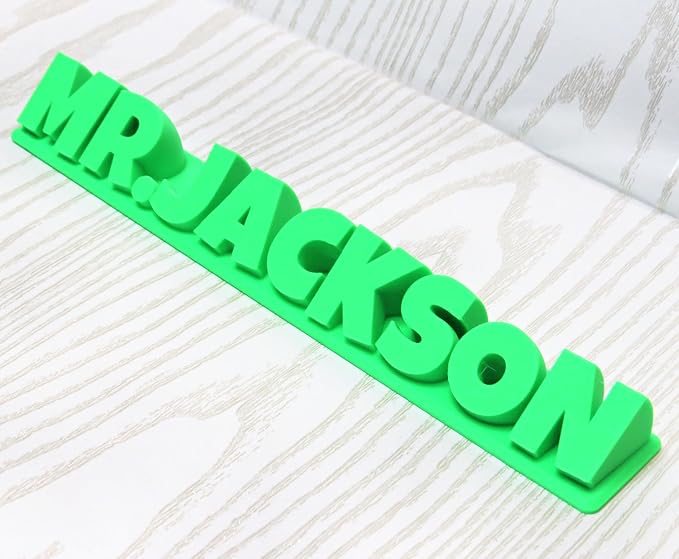 Personalized 3D Printed Nameplate – Custom Desk Name Sign - Image 3