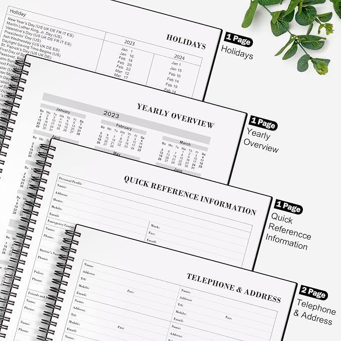 Planner Undated, Asten Daily Planner Agenda - Image 4
