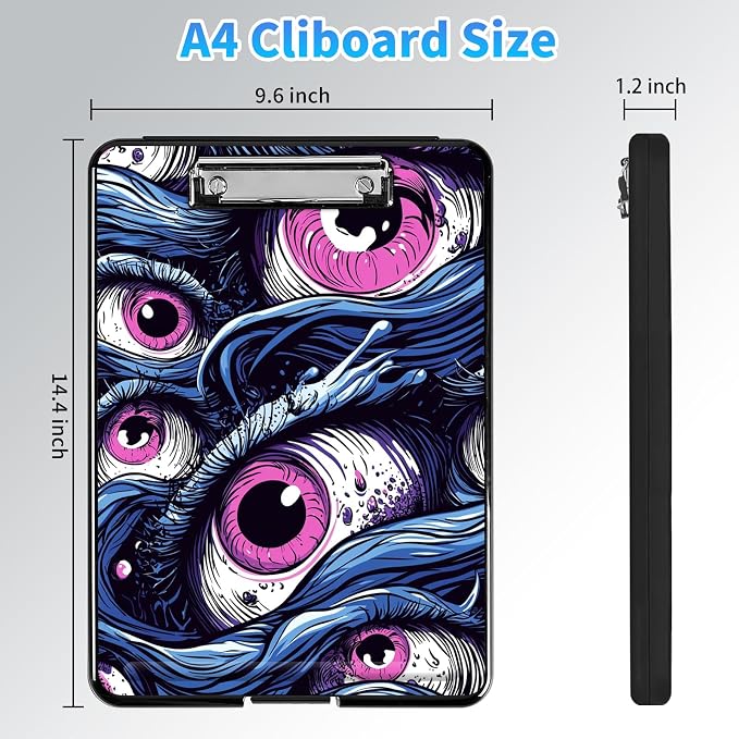 Clipboard with Storage, A4 High Capacity Clip Boards 14.4 x 9.6, Heavy Duty - Image 2