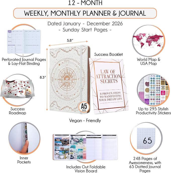Law of Attraction Planner 2026 Deluxe - Image 2