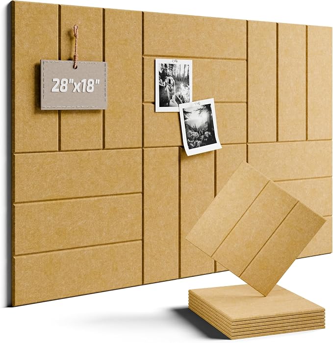 Felt Bulletin Board Tiles -28"x18" by FLUXYNARA