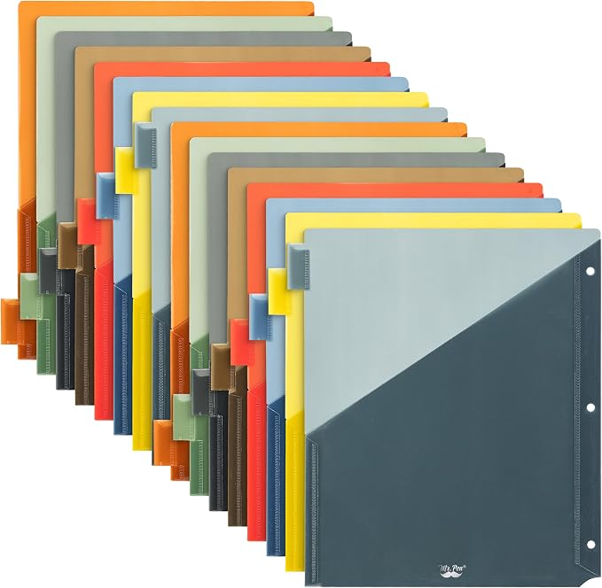 Mr. Pen- Binder Dividers with Pockets and Tabs, 16 Pack | 3 Ring Binder by MrPen