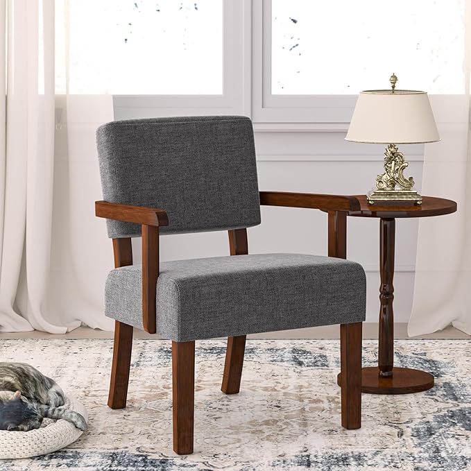 Oversize Accent Chair with Soft Seat and Armrests for Living, Dinning, Bedroom, Reading, Waiting Room-DeskLoop Office