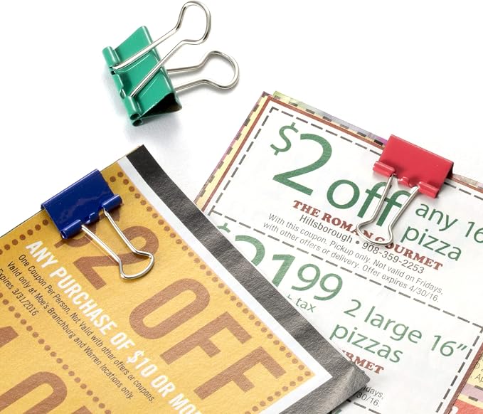 OfficemateOIC Binder Clips, 30 Clips per Tub - Image 5