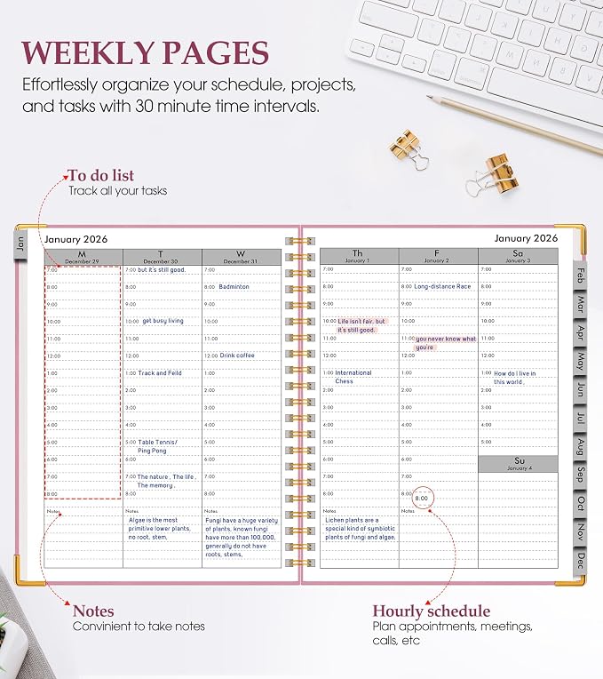 2026 Planner, Weekly and Monthly Calendar Planner from January 2026 - Image 3