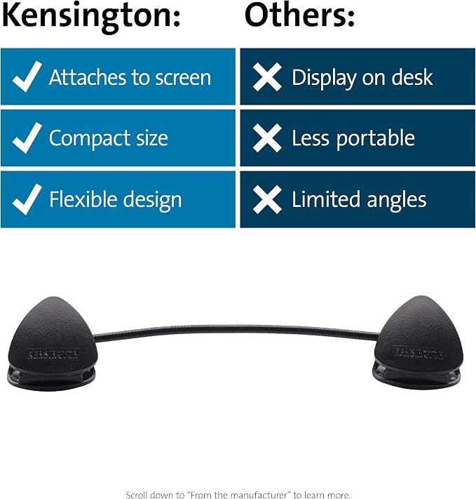 Kensington Document Holder for Typing for Laptops and Monitors, Flex Clip - Image 7