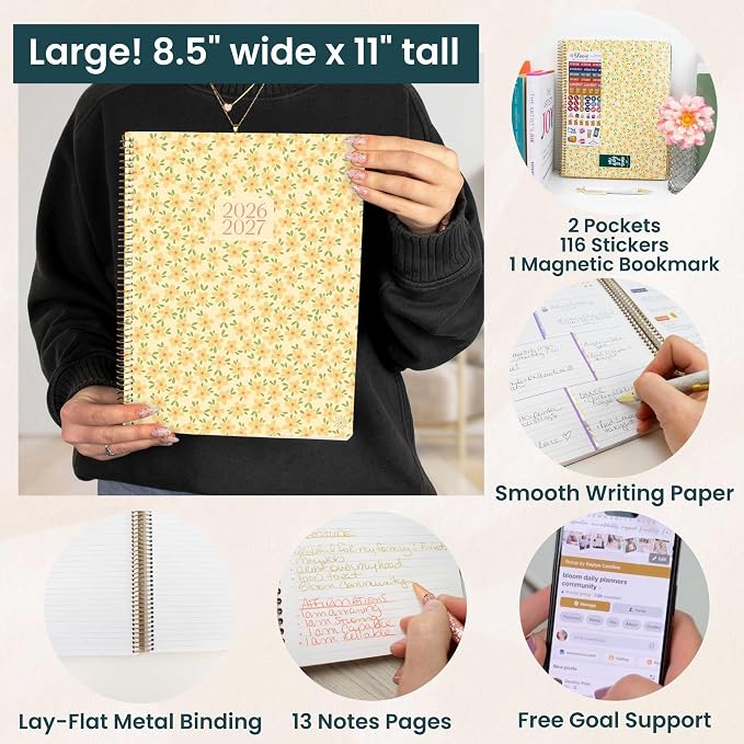 bloom daily planners 2026-2027 Planner 13 Month Academic Year Organizer - Image 5