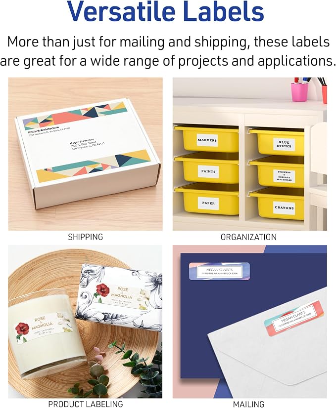 Avery Full-Sheet Printable Shipping Labels, 8.5" x 11" Customizable Stickers - Image 5