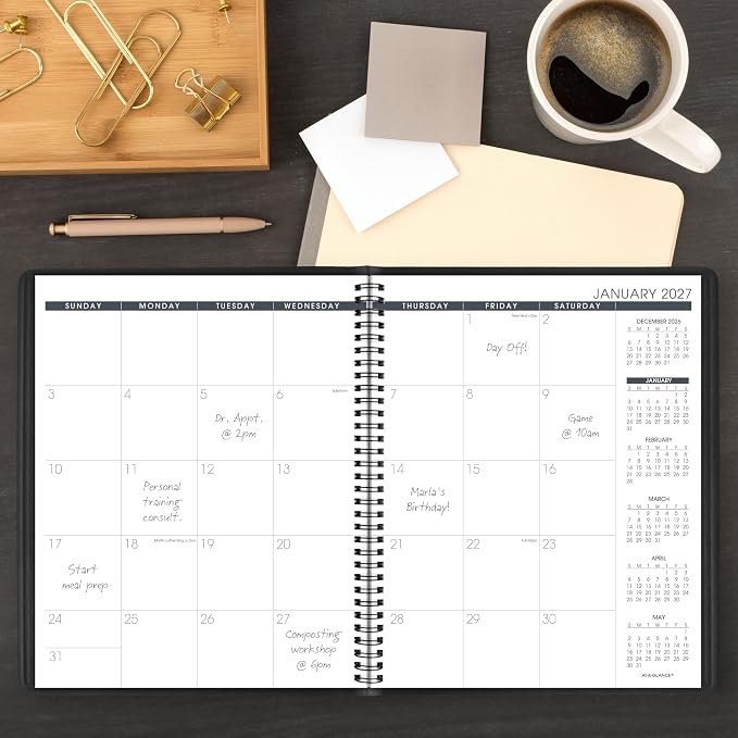 AT-A-GLANCE 2027 Planner, 15-Month Jan-Mar, Unruled Daily Blocks - Image 2