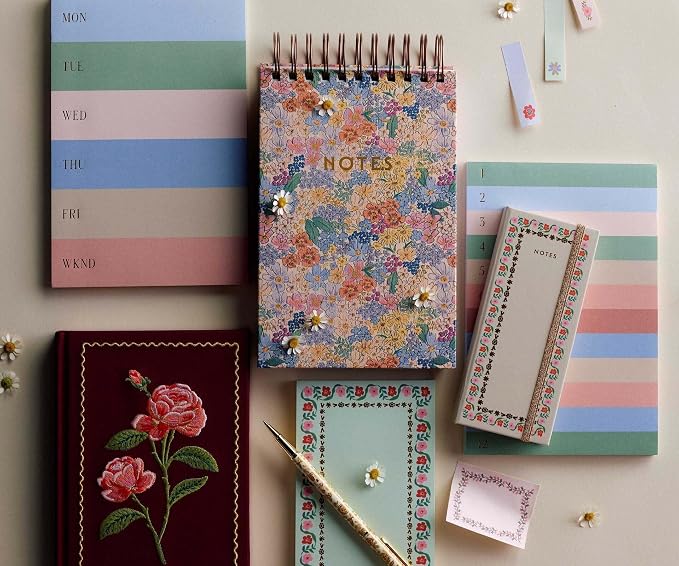 RIFLE PAPER CO. Large Weekly Memo Notepad 65 Tear-Off Pages, Manage Important - Image 3