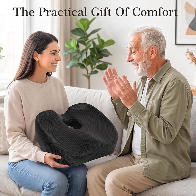 Donut Pillow Seat Cushion for Hemorrhoids & Tailbone Pressure Relief - Image 8