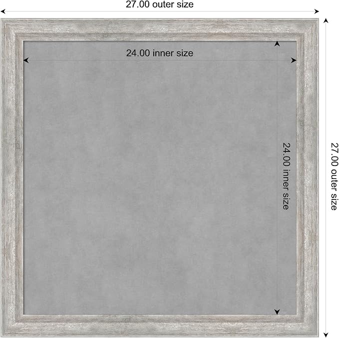 Amanti Art Silver Framed Magnetic Board 27x27 Medium Vision Board - Image 3