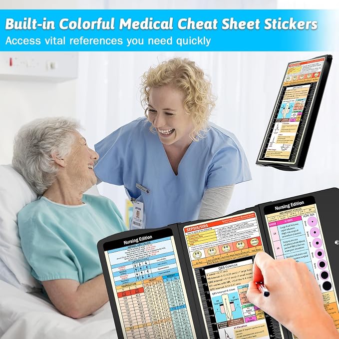 Nursing Clipboard Foldable Clipboard Medical: Edition Cheat Sheets Aluminum 3 - Image 3