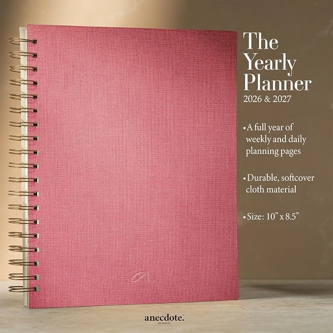 Anecdote Spiral Planner w/2026-2027 Calendar | Start Anytime - Image 2