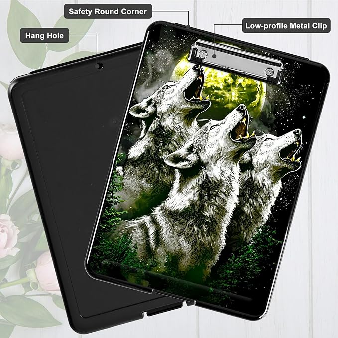 Three Gray Wolves A4 Clipboard - Image 5