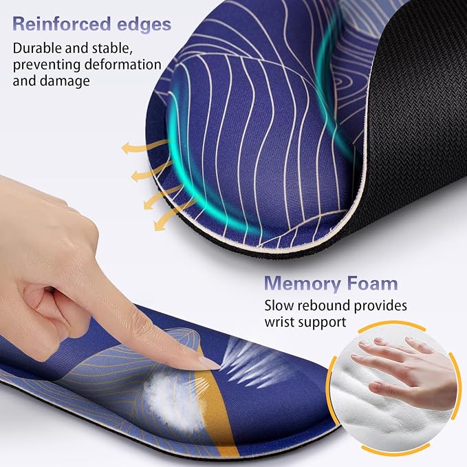 Ergonomic Keyboard Wrist Rest, Mouse Pad - Image 4