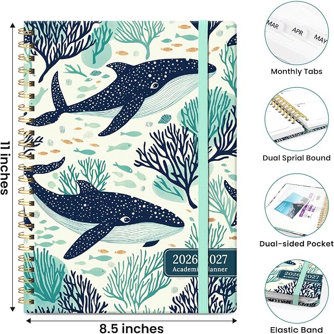 Planner 2026-2027, Hardcover Monthly and Weekly Academic Planner July 2026 - Image 4