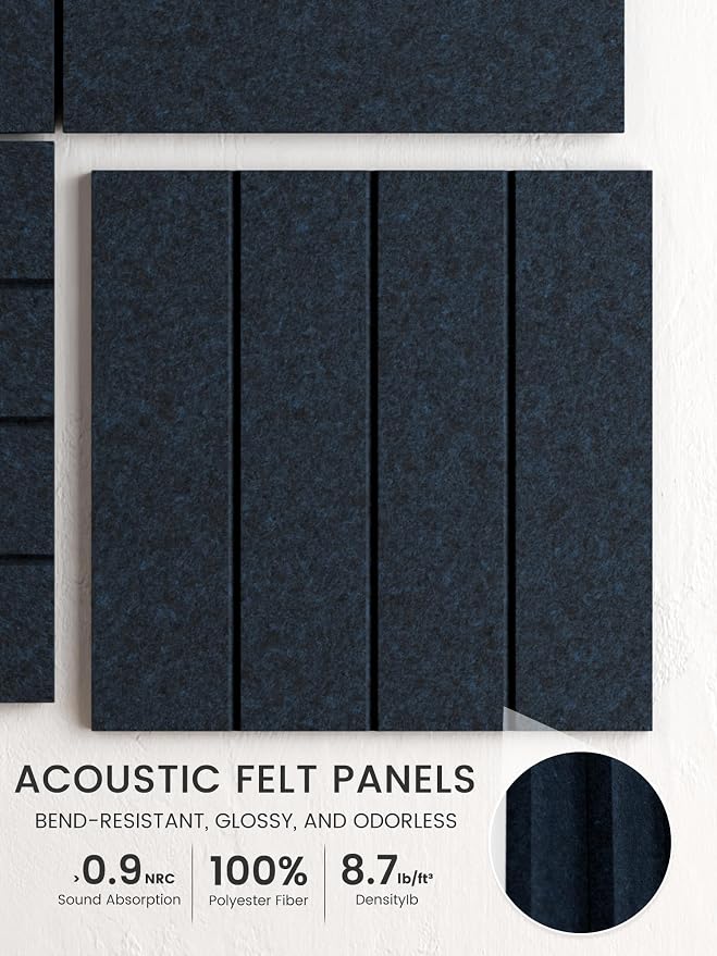 Bumusty Large Cork Board Alternative-48 x 36" Felt Bulletin Board Tiles - Image 3