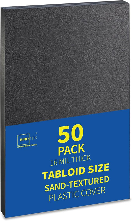 Binditek 50 Pack 16 Mil Sand-Textured Polycover, 11 x 17 Inches Front and Back by Binditek