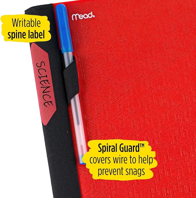 Five Star Advance Spiral Notebooks + Study App, 3 Subject, College Ruled Paper - Image 5