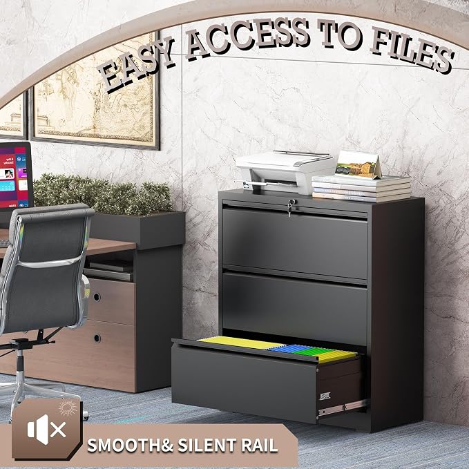mysteeldepot 3 Drawer Lateral File Cabinet - Image 6