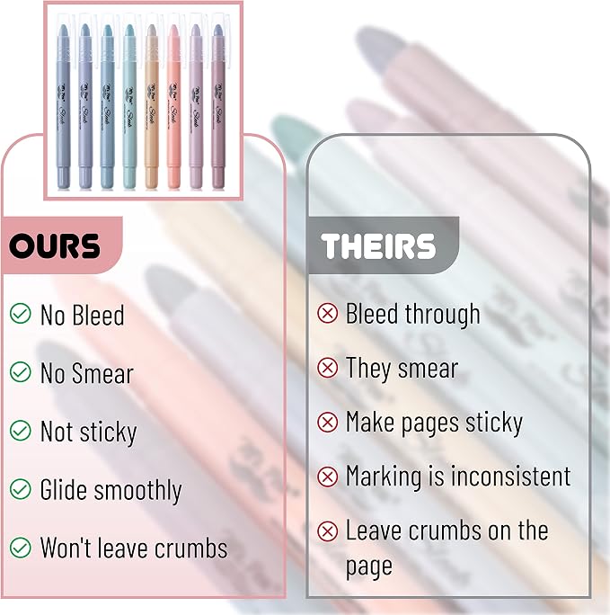Mr. Pen- No Bleed Gel Highlighters, Morandi Colors, 8 Pack | Bible Highlighters - Image 4