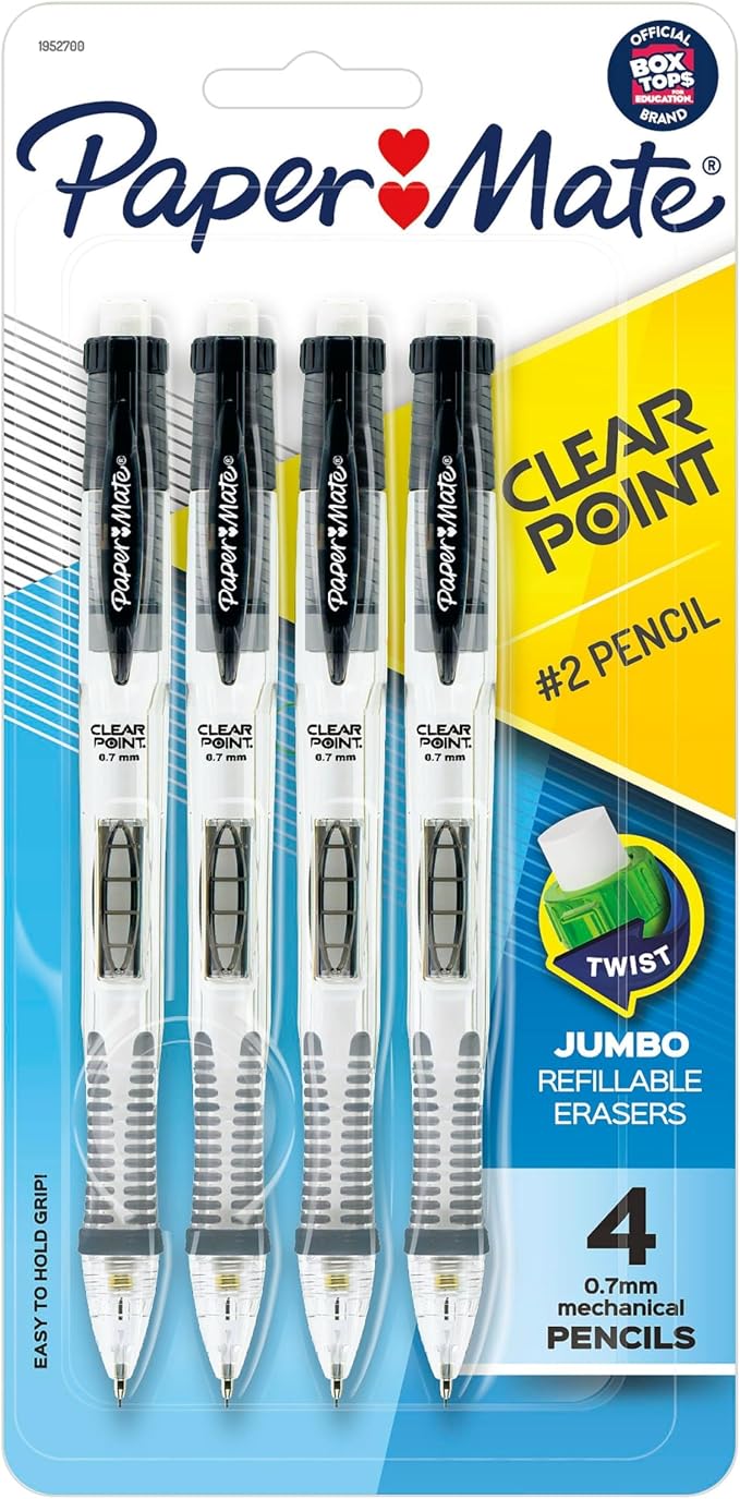 Paper Mate Clearpoint Mechanical Pencils, 0.7mm HB #2 Lead, Note Taking by Unknown