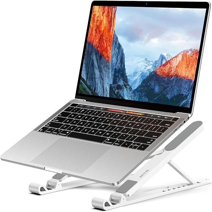 BESIGN LS01 Pro Ergonomic Laptop Stand, Plastic Laptop Riser, Portable and by BESIGN