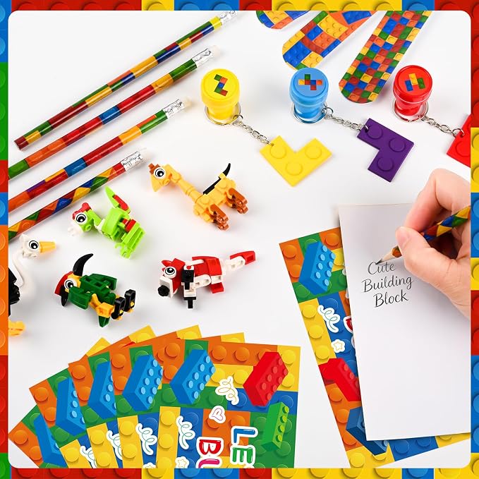 102 Pcs Building Blocks Party Favors Birthday Goodie Bags Return Gifts - Image 2