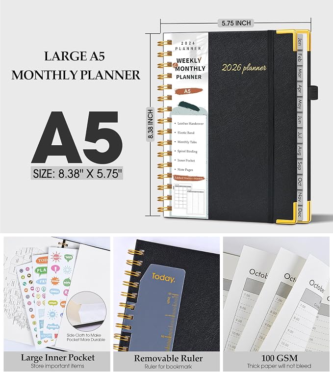 2026 Planner, Weekly and Monthly Calendar Planner from January 2026 - Image 5