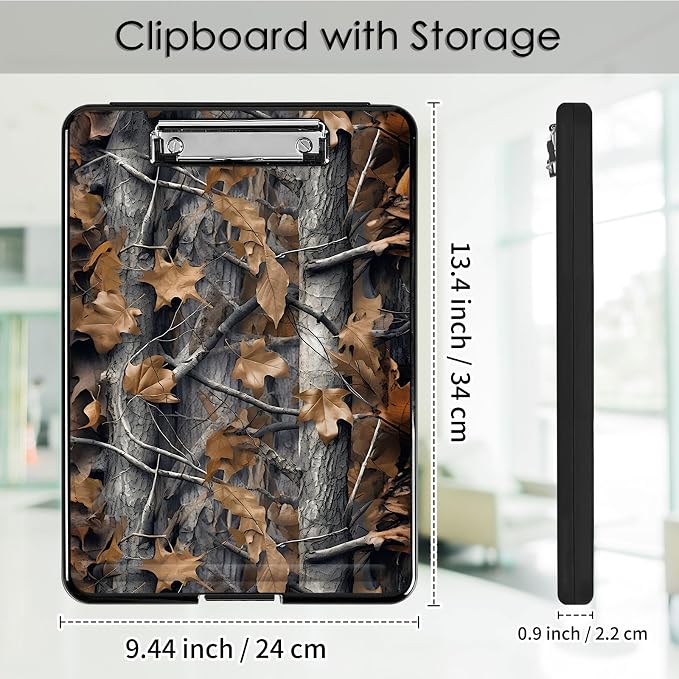 Clipboard with Storage, Office Supplies Nursing Clipboards Folder with Pen - Image 2