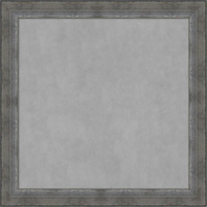 Amanti Art Silver Framed Magnetic Board 28x28 Medium Vision Board by AmantiArt