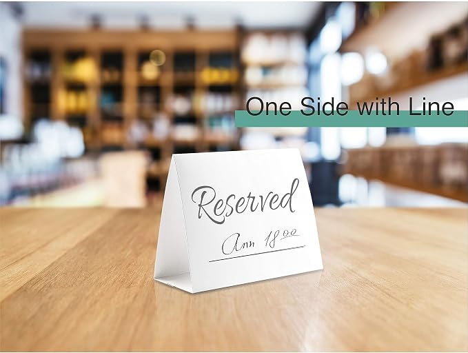 20 Pack Modern Reserved Table Sign - Image 5
