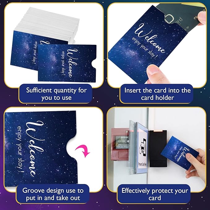 Outus 1000 Pcs Hotel Key Card Envelope Key Card Holder Sleeves Keycard Envelope - Image 3