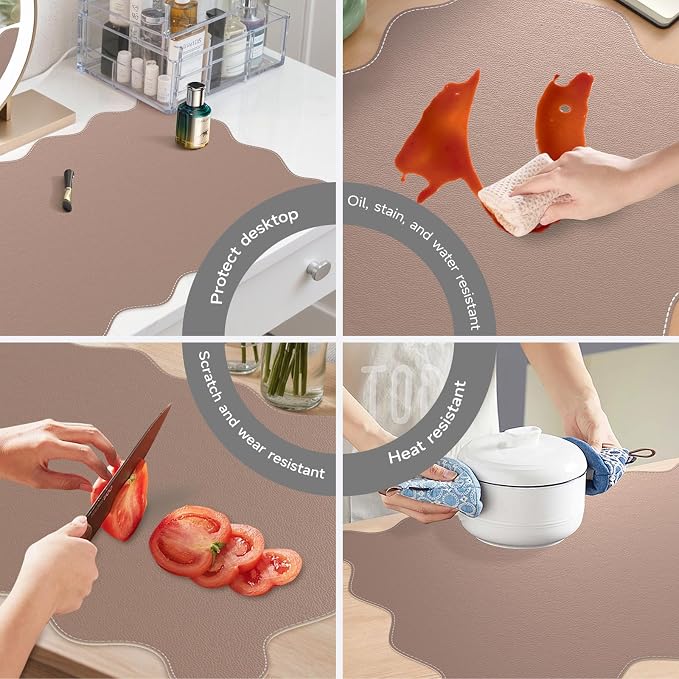 iCasso Leather Desk Pad, Extra Large Mouse Pad - Image 3