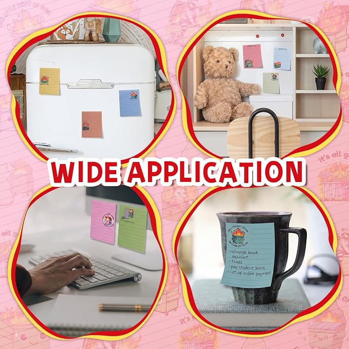 12 Pcs Funny Sticky Notes for Work 4x3 Inches Sarcastic Self Adhesive Notepads - Image 5