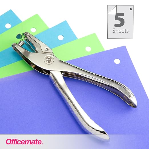 Officemate 1- Hole Punch, 5 Sheet Capacity - Image 2