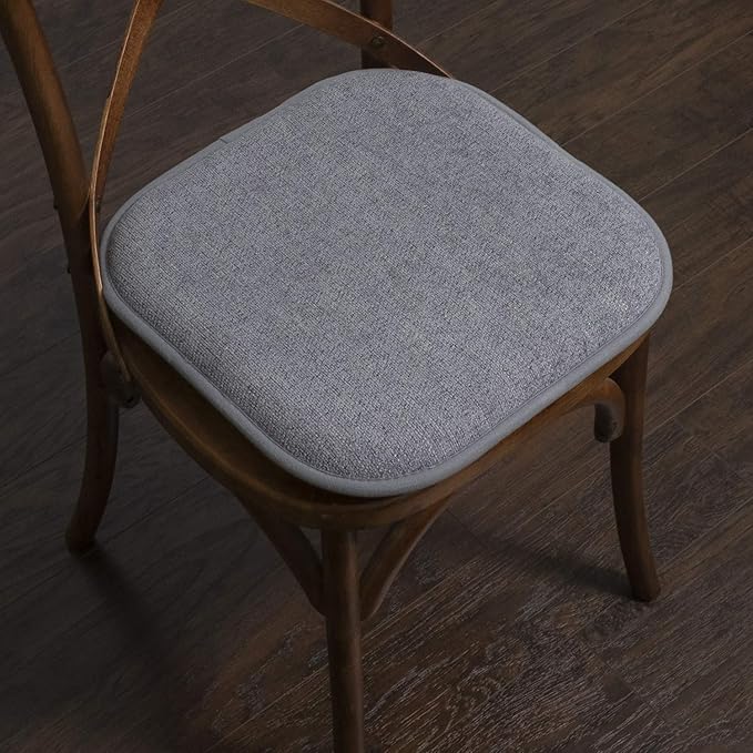 Sweet Home Collection Chair Cushion Memory Foam Pads Honeycomb Pattern Slip Non - Image 5