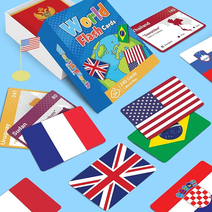 World Flags Flashcards, Geography Game - Image 8