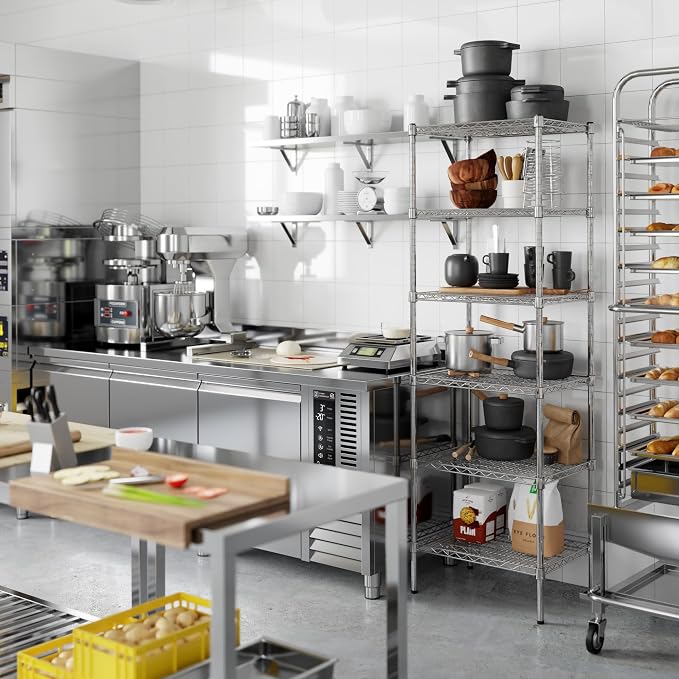 Regal Altair 18" Deep x 24" Wide x 74" Height Wire Shelving Kit | 6-Tier | NSF - Image 5