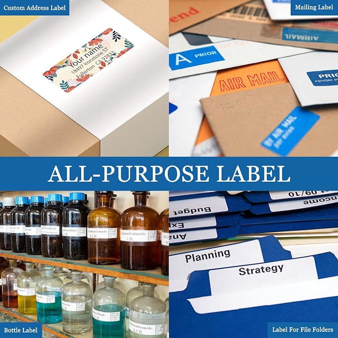 BESTIKER Address Labels 1” x 2-5/8” Shipping Mailing Labels 30 per Page - Image 5