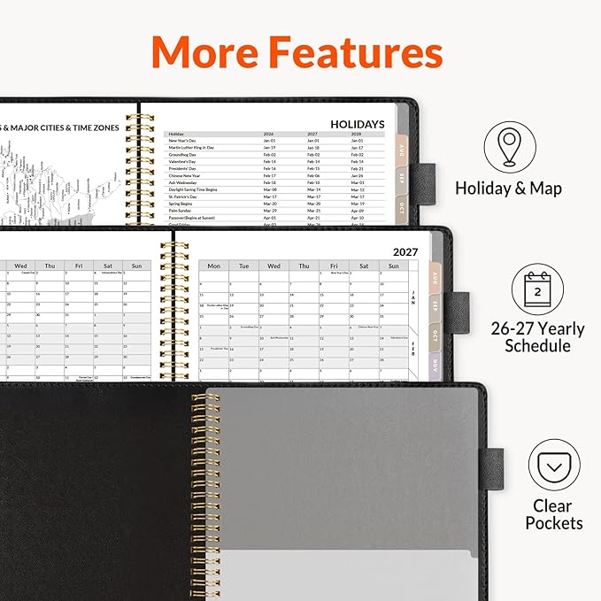 SUNEE 2026-2027 Weekly & Monthly Planner 6.4"x8.5" - Image 5