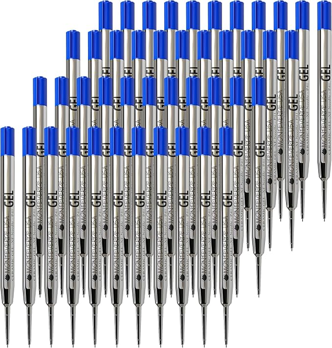 Monteverde Capless Gel Refills to Fit Parker-Style Ballpoint Pens, 0.5mm Extra by Monteverde