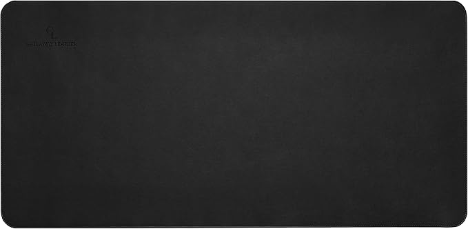 Gallaway Leather Desk Mat, Office Writing Desk Pad, Large 36" x 17" Black - Image 4