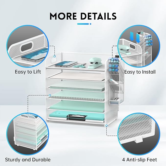 SUPEASY 6 Tier Paper Organizer - Image 3