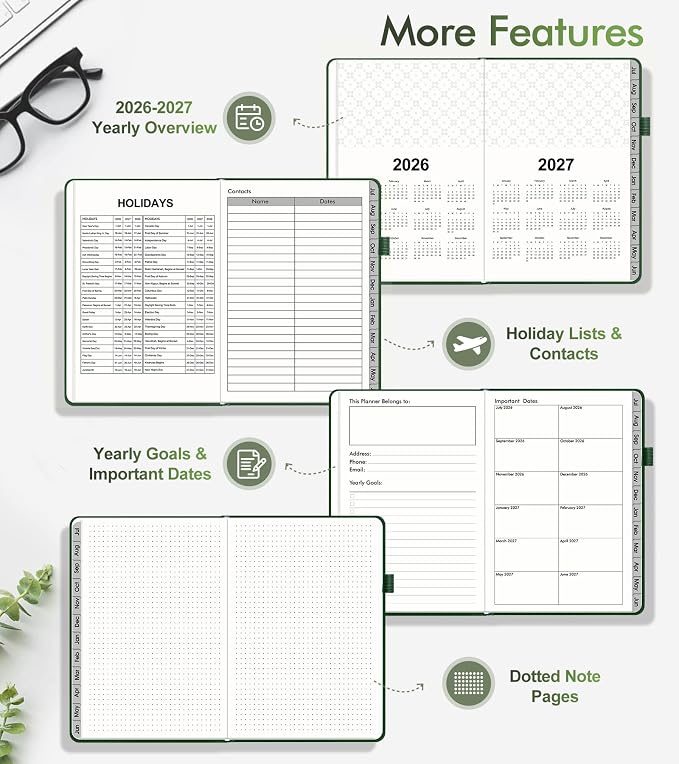 Planner 2026-2027, Academic Weekly and Monthly Calendar Planner from July 2026 - Image 6